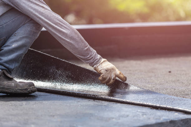 Professional Emergency Waterproofing technician working in The Plains, OH